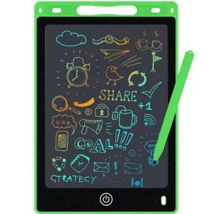 1pc LCD Writing Tablet Graffiti Board Toy, 8.5-Inch Color Screen Drawing Board, Erasable And Reusable Children Handwriting Board, Suitable For Home School Education And Learning Toys For Boys And Girls Aged 3-6, Birthday Gifts, Christmas Gifts Halloween Decoration Tracing Board,Board Writing Board,Tablet For Children,Buttons,Light Up Writing Board,Tracing Light Board Green