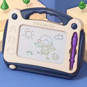 1pc Reusable Magnetic Drawing Board: The Perfect Tool For Kindergarteners To Learn Drawing And Painting Easily And On-The-Go(Color Random)(Some Parts Are Sent Random) Multicolor