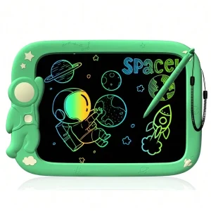 LCD Writing Tablet For Kids 9 Inch Colorful Electronic Doodle Board Erasable Reusable Kids Drawing Pad Educational And Learning Toys Gifts For Boy And Girls Green