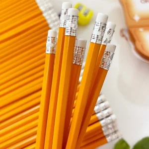 12/30pcs Yellow HB Pencils, Suitable For Writing, Drawing, Painting, Smooth Writing And Not Easy To Break 12