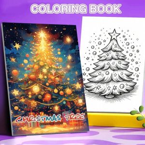 1pc Christmas Themed Coloring Book, 20 Pages With Different Patterns, Single-Sided Printing, Creative Drawing Album, Stress Relief & Focus Improve Gift For Teenagers & Adults Multicolor